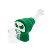 wholesale skull glass silicone pipes removable pieces 6pcs display 3