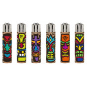 Clipper Cork Lighters Angry Tikis (30pcs/display)