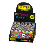 wholesale clipper lighters pop cover spring 4 30pcs display
