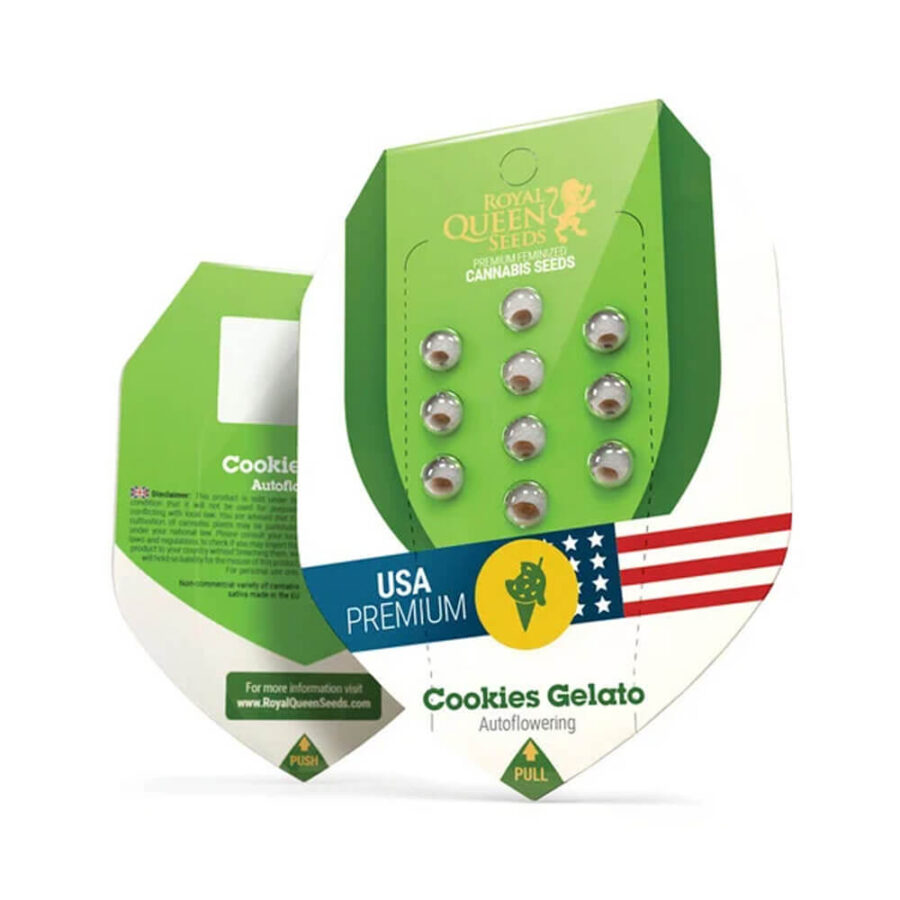 wholesale royal queen seeds cookies gelato auto autoflowering cannabis seeds 5 seeds pack 1