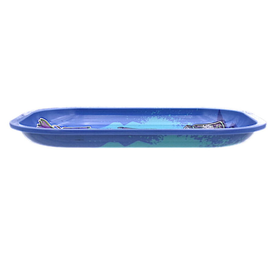 Wholesale Best Buds Grand Daddy Purple Metal Rolling Tray Small 14x18cm-3