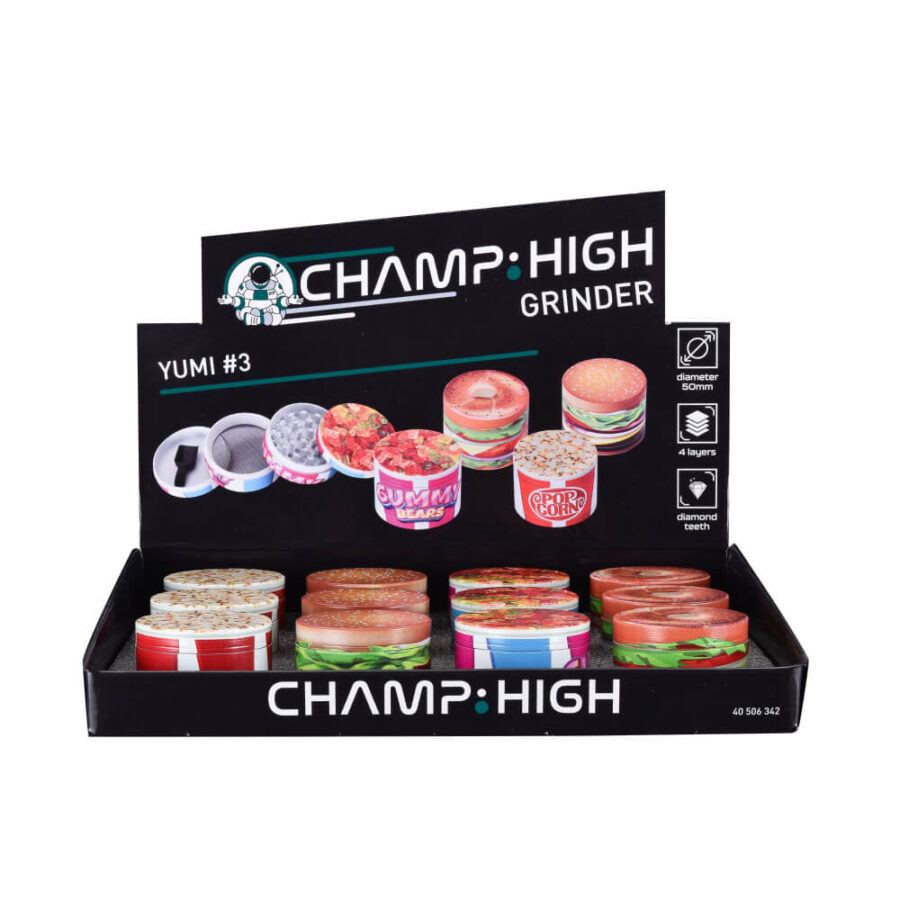 Wholesale Champ High Yumi Grinder #3 (12pcs:display)-2