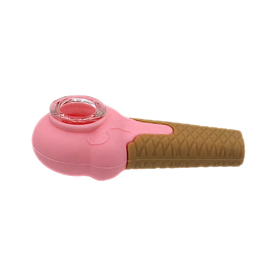 Wholesale Scary Ice Cream Silicone Pipe-3