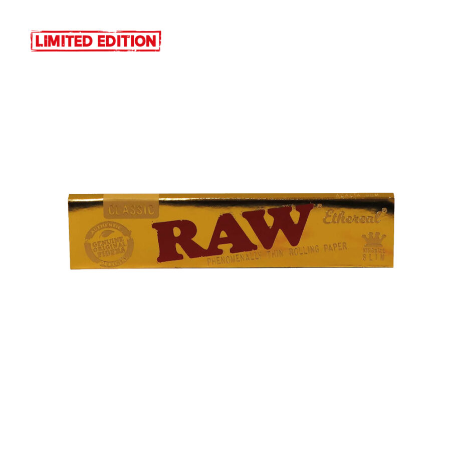 RAW Kingsize Slim Classic Thin Ethereal Acacia Gum Rolling Papers (50pcs:display)-12