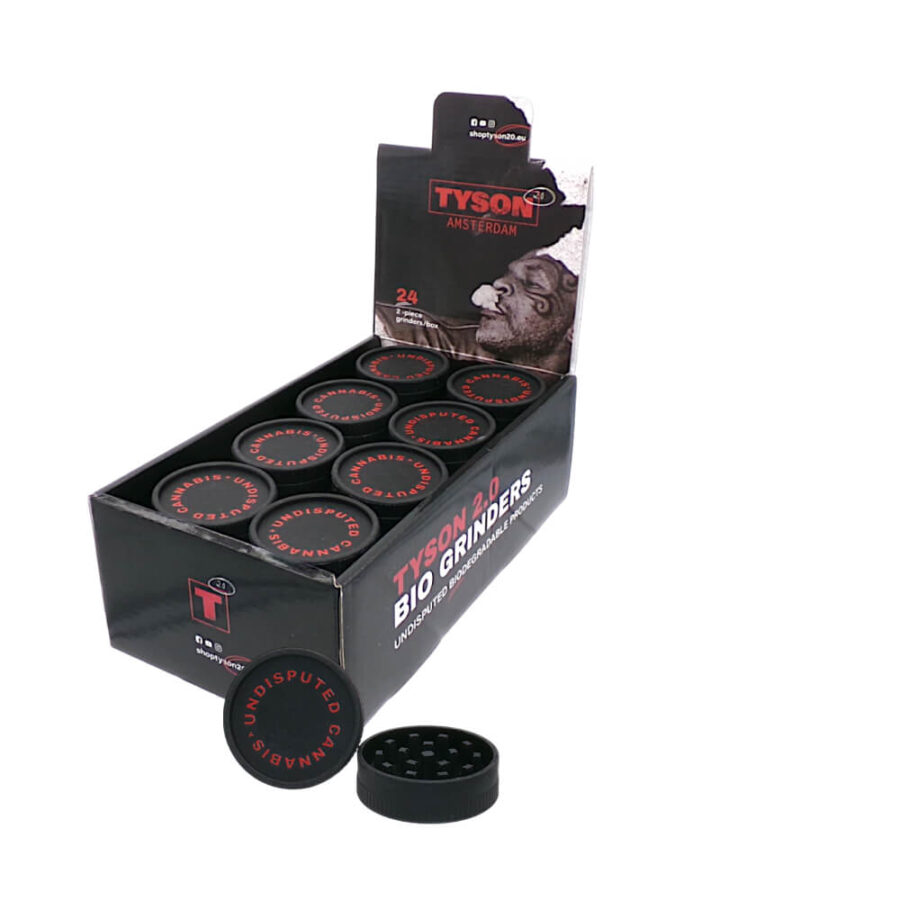 Tyson 2.0 Bio Grinder Undisputed Cannabis 2 Parts - 53mm (24pcs:display)-Wholesale - 5