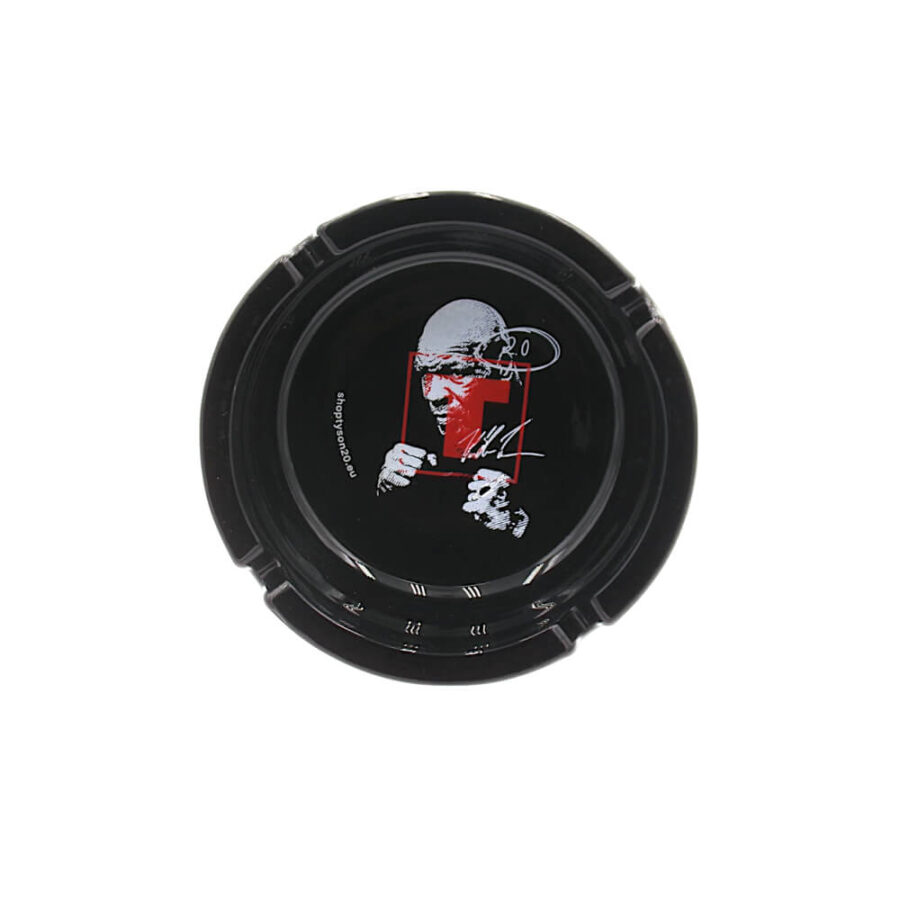 Tyson 2.0 Boxing Mike Glass Ashtray Black-Wholesale - 1
