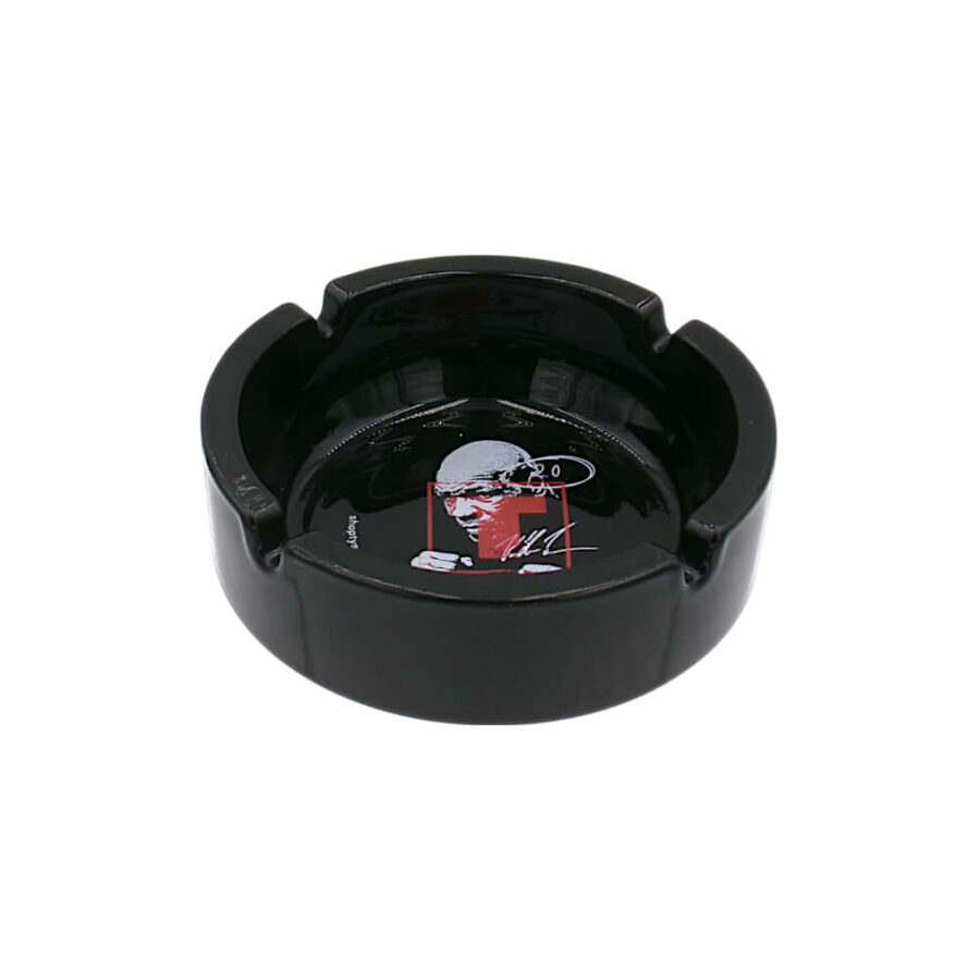 Tyson 2.0 Boxing Mike Glass Ashtray Black-Wholesale - 2