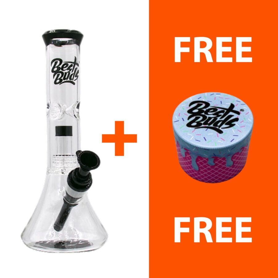 Best Buds Glass Matrix Perc Ice Bong 28cm