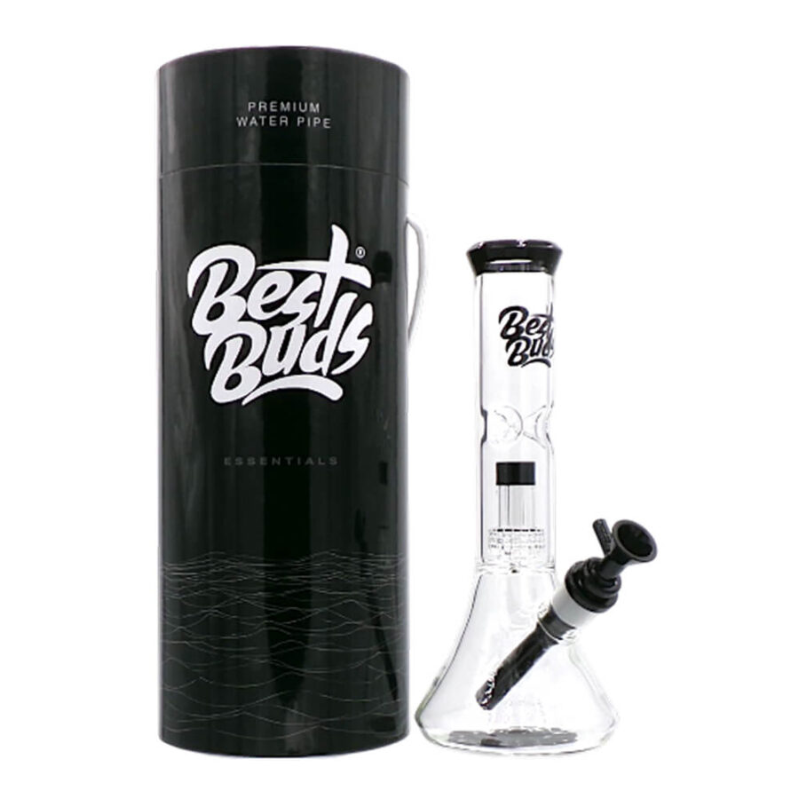 Best Buds Transparent Glass Bong Beaker Ice Perc 28cm-Wholesale-7
