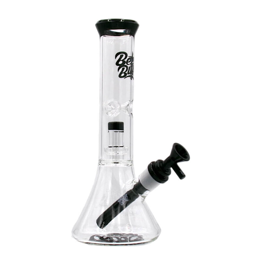 Best Buds Transparent Glass Bongs Beaker Perc 28cm-Wholesale-2
