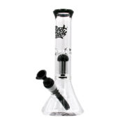 Bongs de Vidrio Transparente Best Buds con Percolador de Árbol Tipo Matraz de 28 cm - Mayoreo-1