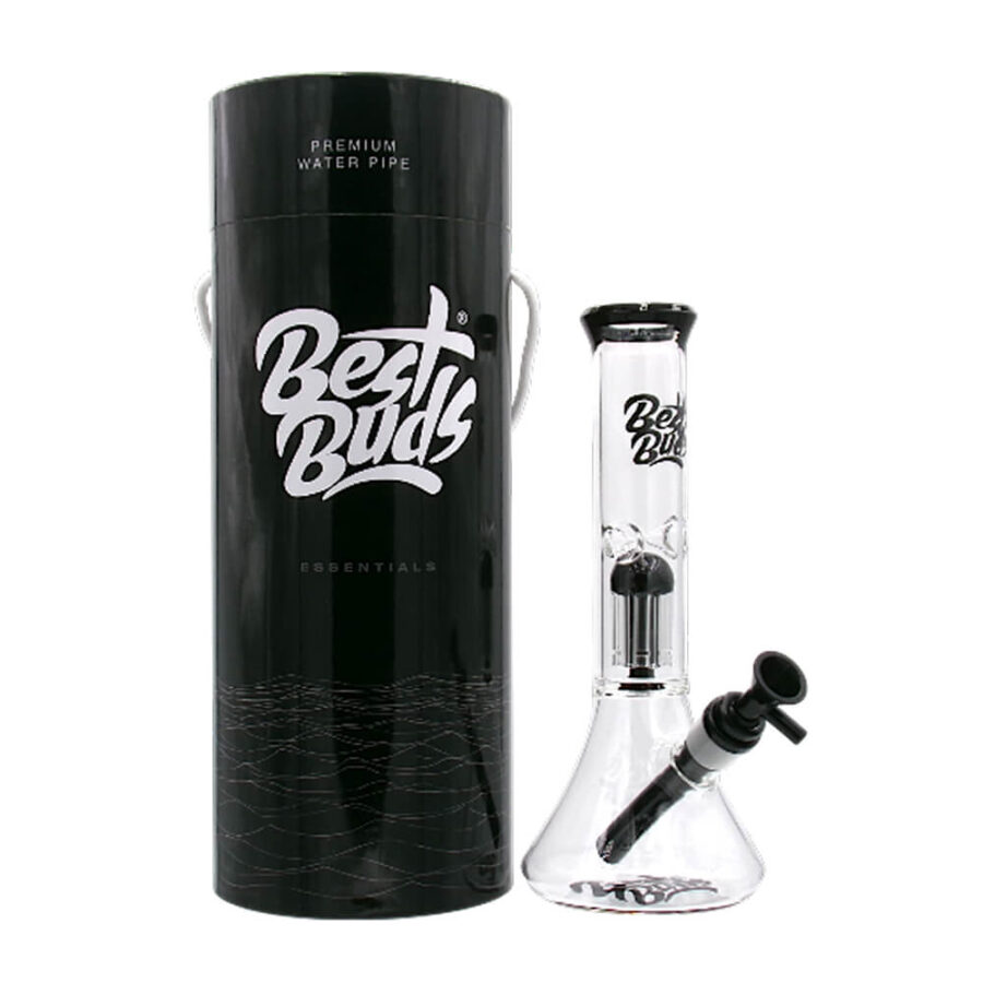 Best Buds Transparent Glass Bongs Beaker Tree Perc 28cm-Wholesale-4