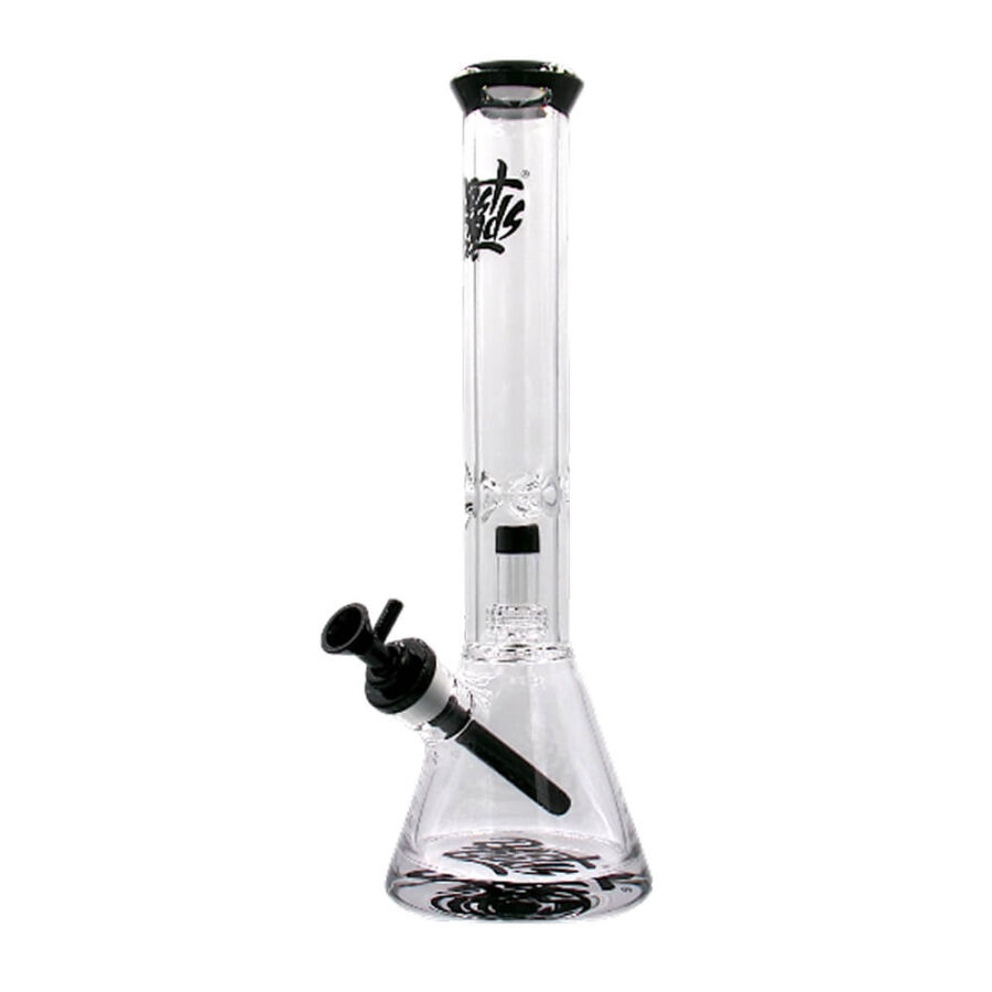 Pipas de agua Best Buds de vidrio transparente tipo matraz XL con percolador de árbol de 40 cm-Venta al por mayor-1