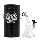 Best Buds Transparent Glass Bongs Curved Beaker 19.5cm-Wholesale-4