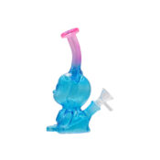 Teddy Bear Glass Bong Blue-Wholesale-3