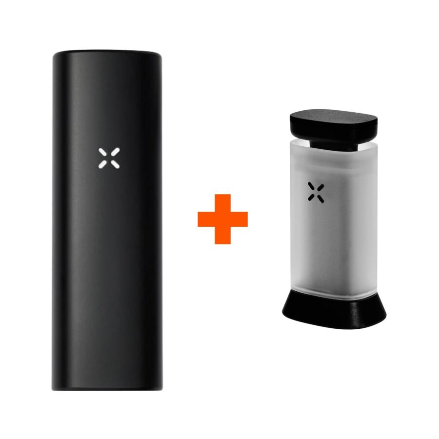 Bundle PAX Mini Onyx Dry Herb Vaporizer Onyx + Puck Press